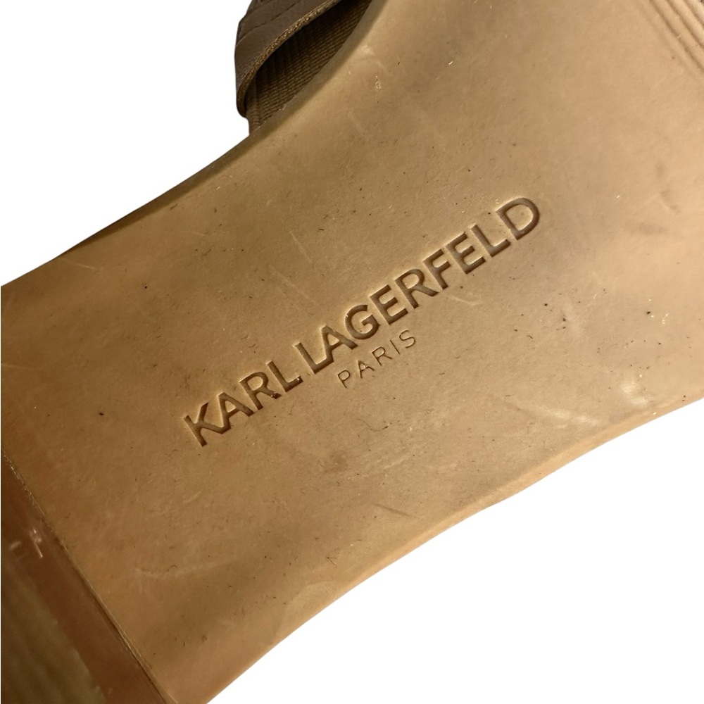 Karl Lagerfeld Paris Felda Clear Slip-on Slide Sandals - Picture 8 of 11